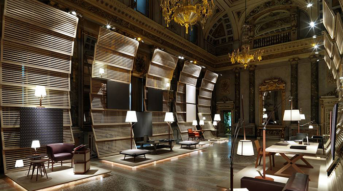 Инсталляции Hermès в Palazzo Serbelloni в Милане