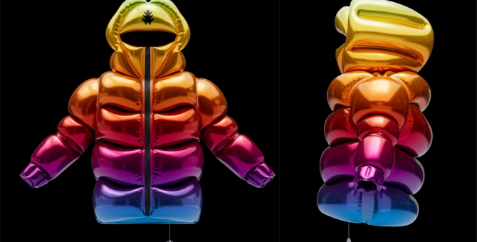 Итальянский дизайнер Эндрю Костман создал летающую куртку с гелием вместо пуха