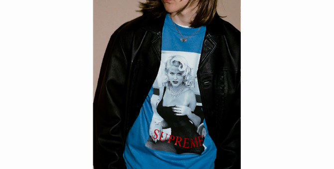 Supreme представил коллекцию футболок, посвященную Анне Николь Смит