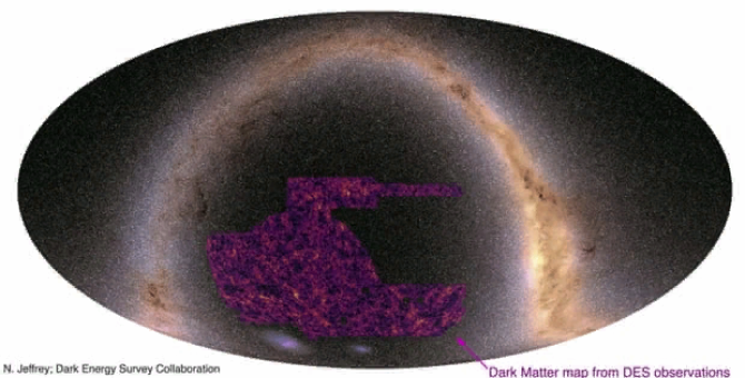 Ученые создали самую большую карту темной материи