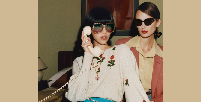 Gucci представил новую рекламную кампанию солнцезащитных очков
