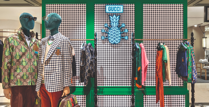 Gucci открыл поп-ап новой коллекции Pineapple в Москве