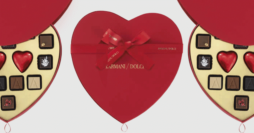 Коллекция шоколада Armani ко Дню святого Валентина