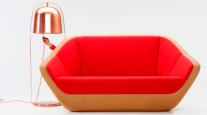 Пробковый диван от чешского дизайнера Люси Колдовы