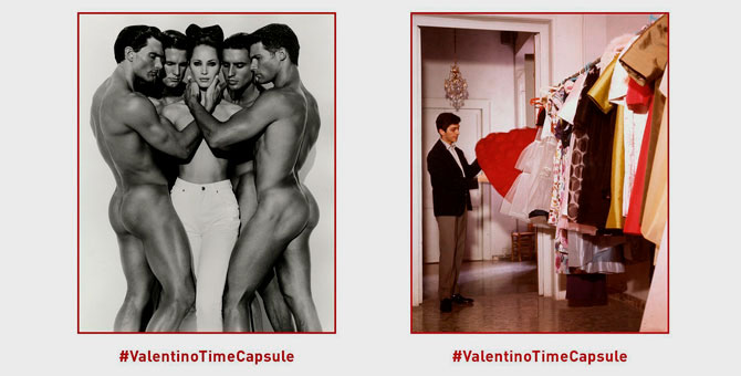 Valentino запустил проект с архивными снимками #ValentinoTimeCapsule