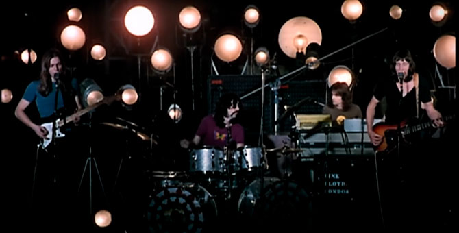 Pink Floyd выложила концерт Live At Pompeii на YouTube