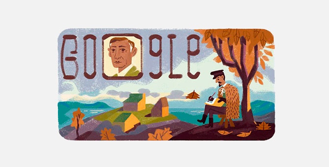 Google посвятил дудл 150-летию со дня рождения Ивана Бунина
