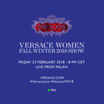 Прямая трансляция Versace осень-зима 2018