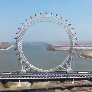 Самое большое в мире колесо обозрения без спиц установили в Китае