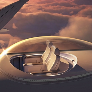 С видом на небо: аэрокосмическая компания представила проект прозрачной кабины самолета