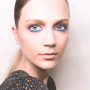 Как повторить макияж в ярко-синей гамме с показа Stephane Rolland