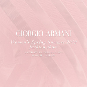 Прямая трансляция показа Giorgio Armani, коллекция весна-лето 2019