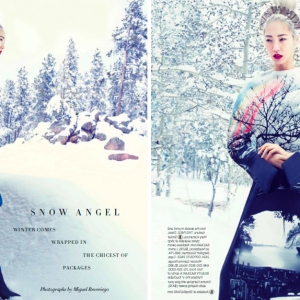 \"Снежный ангел\" в Harper's Bazaar US