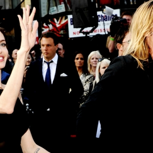 Анджелина Джоли и Брэд Питт на премьере  &quot;Война миров Z&quot;