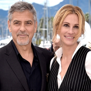 Джулия Робертс, Джоди Фостер и Джордж Клуни на фотоколле фильма &quot;Финансовый монстр&quot;