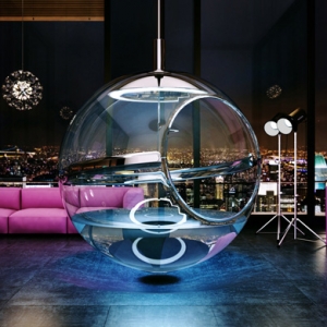 Для тех, кто видел все: стеклянная подвесная сферическая ванна Bathsphere