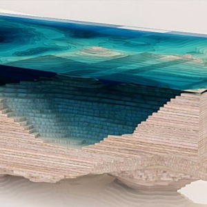 Объект желания: кофейный стол Duffy London в виде 3D карты моря
