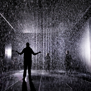 &quot;Сухой&quot; дождь на выставке в Лондоне