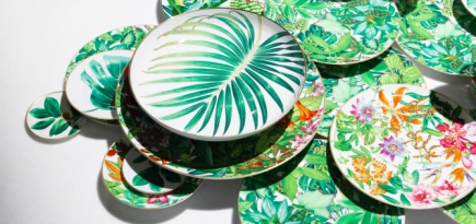 Hermès выпустил новую коллекцию посуды Passifolia