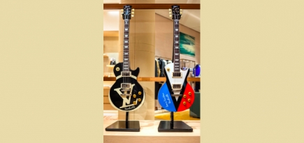 Louis Vuitton кастомизировал гитары для своего обновленного бутика в Нэшвилле
