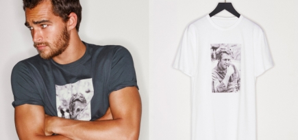 Massimo Dutti выпустил футболки с портретами Стива Маккуина