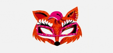 Иллюстратор Евдокия Харитонович придумала карнавальные маски для Puma и Lamoda