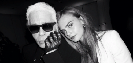Karl Lagerfeld выпустит коллаборацию с Карой Делевинь