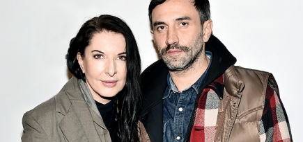 Марина Абрамович и Риккардо Тиши на премьере фильма \"Цвет времени\"
