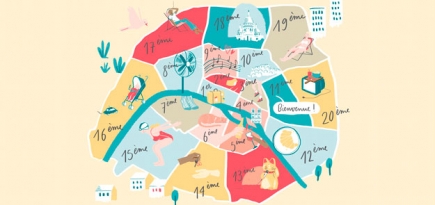 Airbnb показала интерактивную карту Парижа с забавными фактами о районах