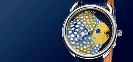 Hermès представил часы Arceau Grands Fonds с микромозаикой