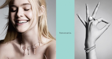 Эль Фаннинг и Дэвид Холберг в рекламной кампании Tiffany & Co