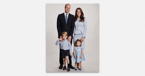 Принц Уильям и Кейт Миддлтон выпустили рождественскую открытку