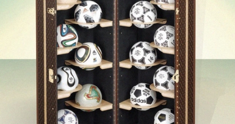 Louis Vuitton выпустил ограниченную серию чемоданов с официальными мячами ЧМ по футболу