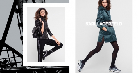 Кайя Гербер и парижская архитектура в осенне-зимней кампании Karl Lagerfeld