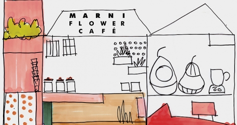 Marni открыл \"цветочное\" кафе в Японии