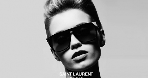 Эбби Ли Кершоу в первой рекламе очков Saint Laurent