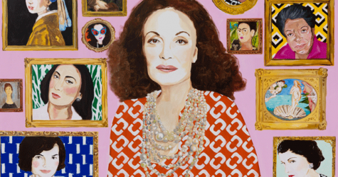 Американская художница создала портреты знаменитых женщин для Diane von Furstenberg