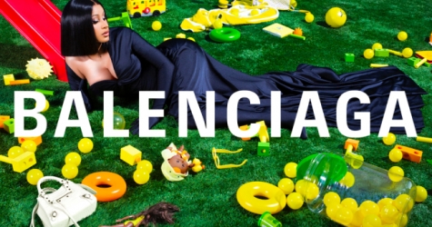Balenciaga поместит рекламный плакат с Cardi B на Лувр