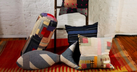 Дизайнер Эмили Боде выпустила коллекцию подушек из винтажной ткани