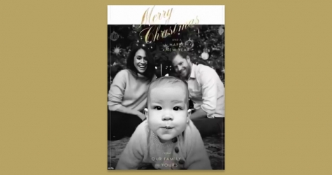 Меган Маркл и принц Гарри показали свою рождественскую открытку
