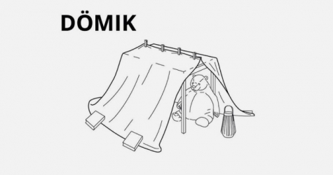 IKEA выпустила инструкцию по созданию домиков из товаров компании