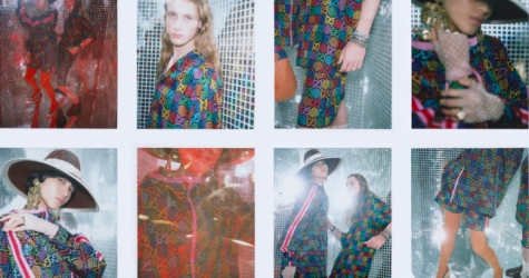 Модели веселятся в окружении диско-шаров в кампании Gucci Psychedelic