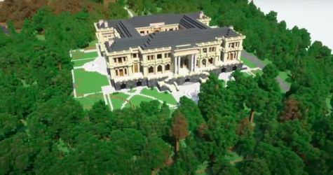 «Дворец Путина» построили в игре Minecraft