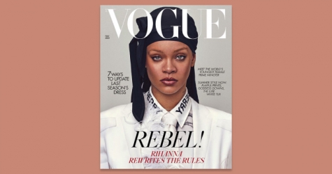 Рианна примерила дюраг для обложки британского Vogue