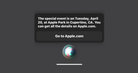 Siri случайно «выдала» дату следующей презентации Apple