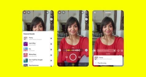 Snapchat тестирует функцию добавления музыки в видео