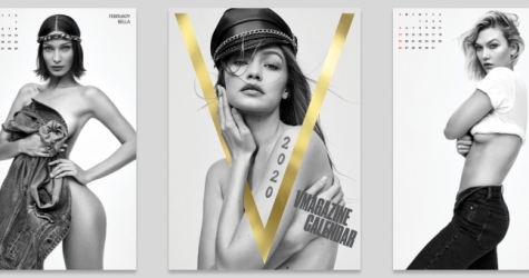 V Magazine выпустил календарь с сестрами Хадид и Карли Клосс в честь своего 20-летия