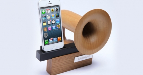Chinon представили колонку для iPhone с естественным усилением звука