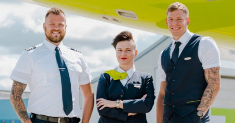 AirBaltic первой в Европе разрешила экипажам самолетов пирсинг и татуировки