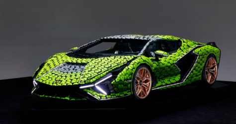 Компания Lego создала полноразмерную копию гиперкара Lamborghini Siаn